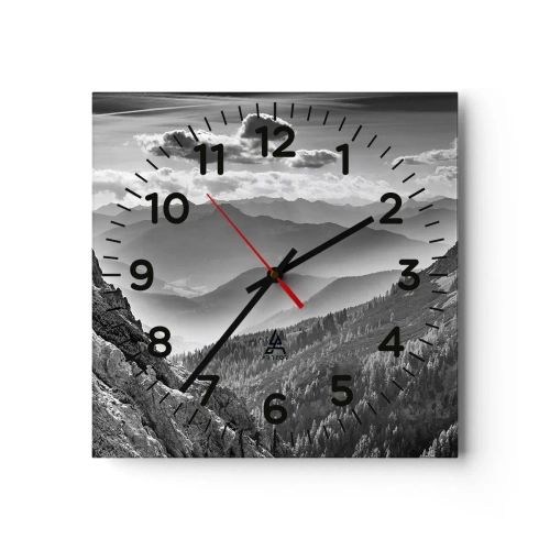Horloge murale - Pendule murale - Jusqu'à l'horizon - 40x40 cm