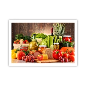 Affiche - Poster - Fumé, cuit au four et mariné - 91x61 cm