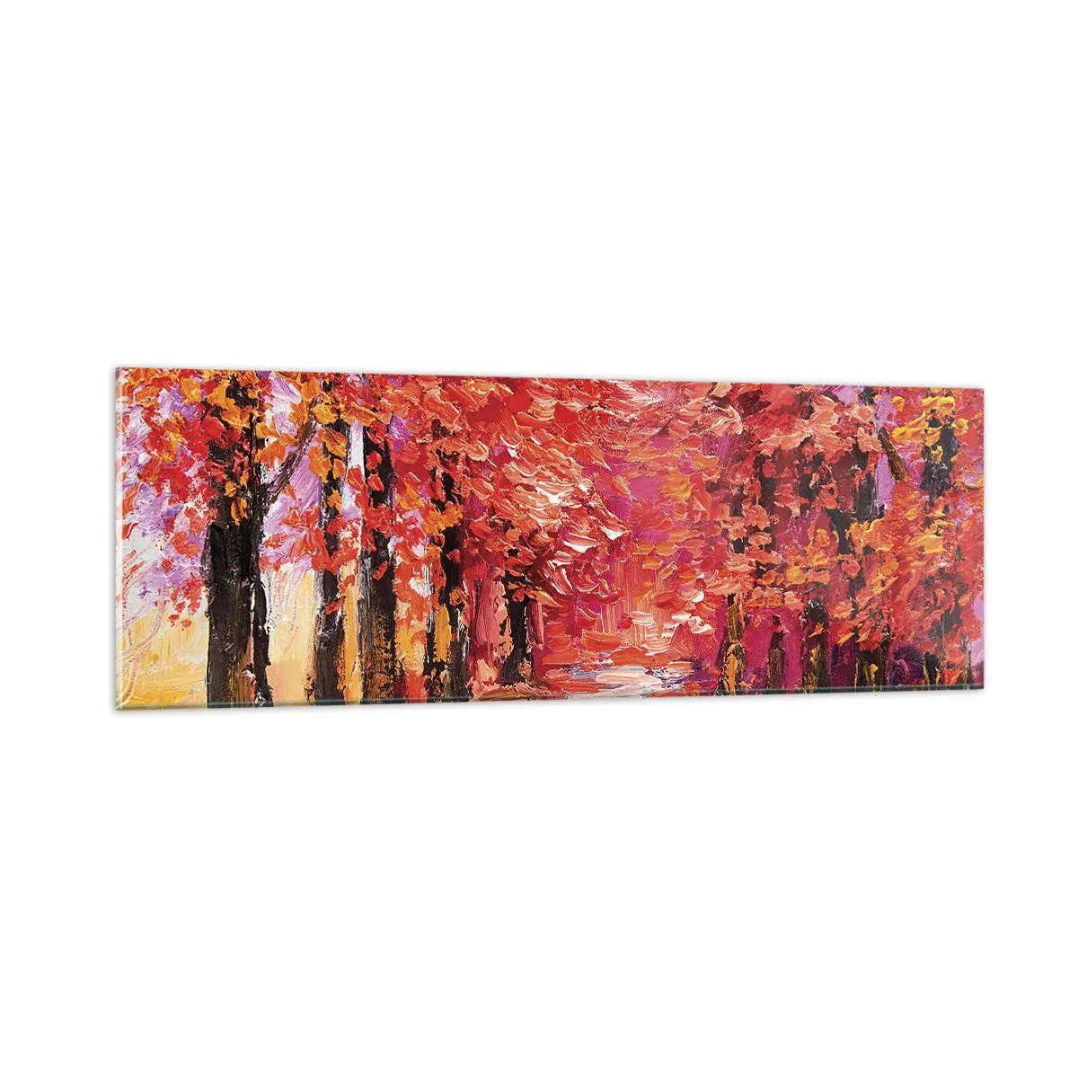 Impression sur verre - Image sur verre - Impression d'automne - 90x30 cm