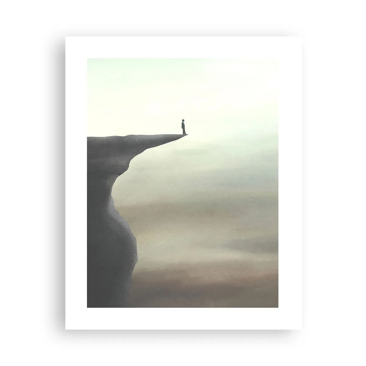 Affiche - Poster - Tout en haut, bien entendu! - 40x50 cm