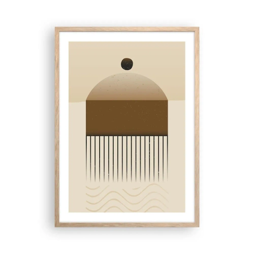 Affiche dans un chêne clair - Poster - Différents états - 50x70 cm