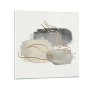 Impression sur verre - Image sur verre - Durée et mouvement - 30x30 cm