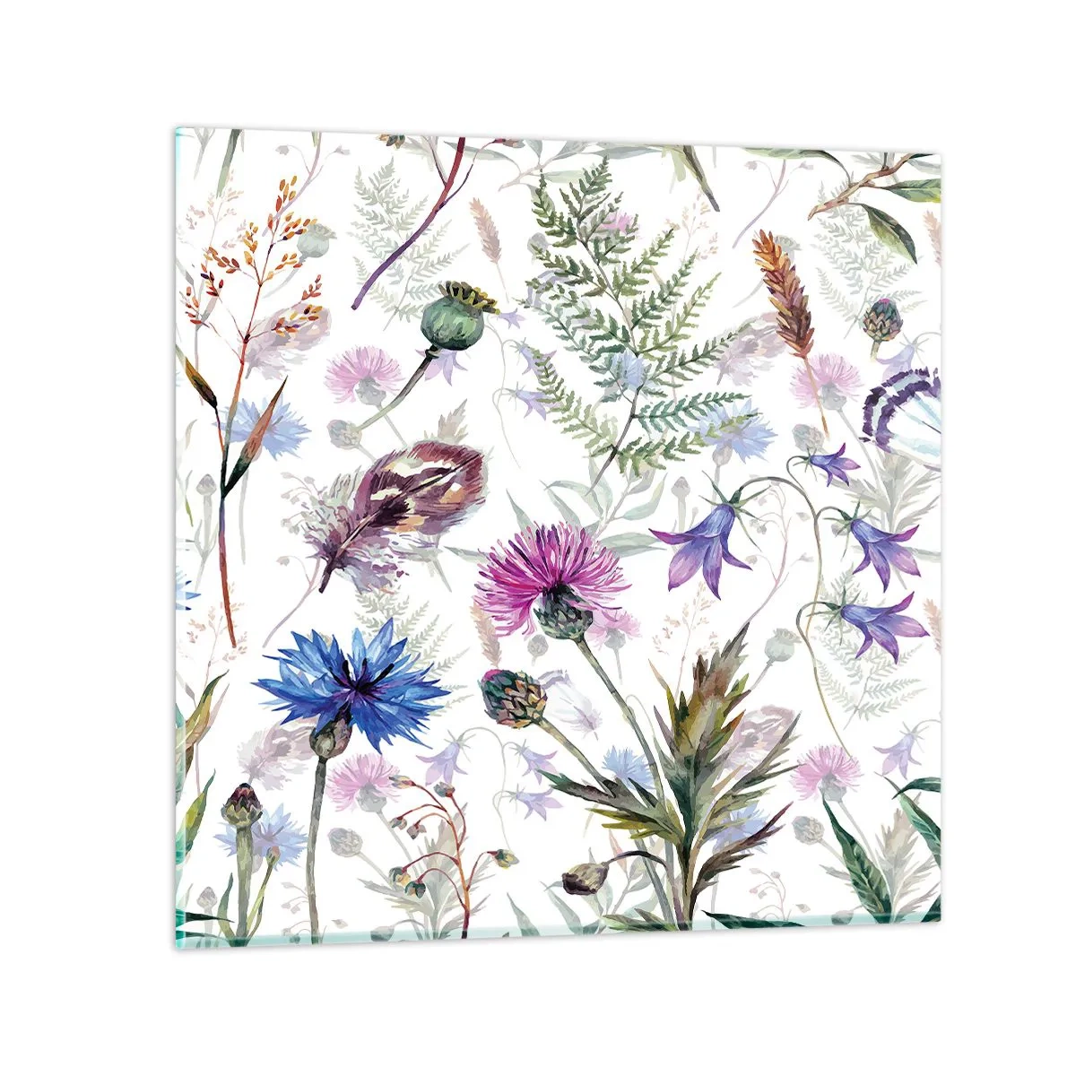 Impression sur verre - Image sur verre - Herbier polonais - 60x60 cm