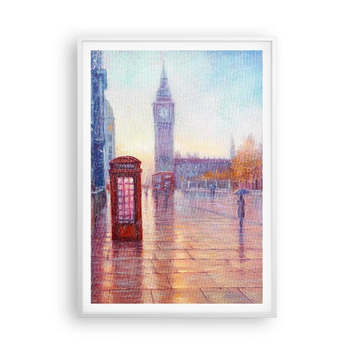 Affiche dans un cadre blanc - Poster - Jour automnal londonien - 70x100 cm