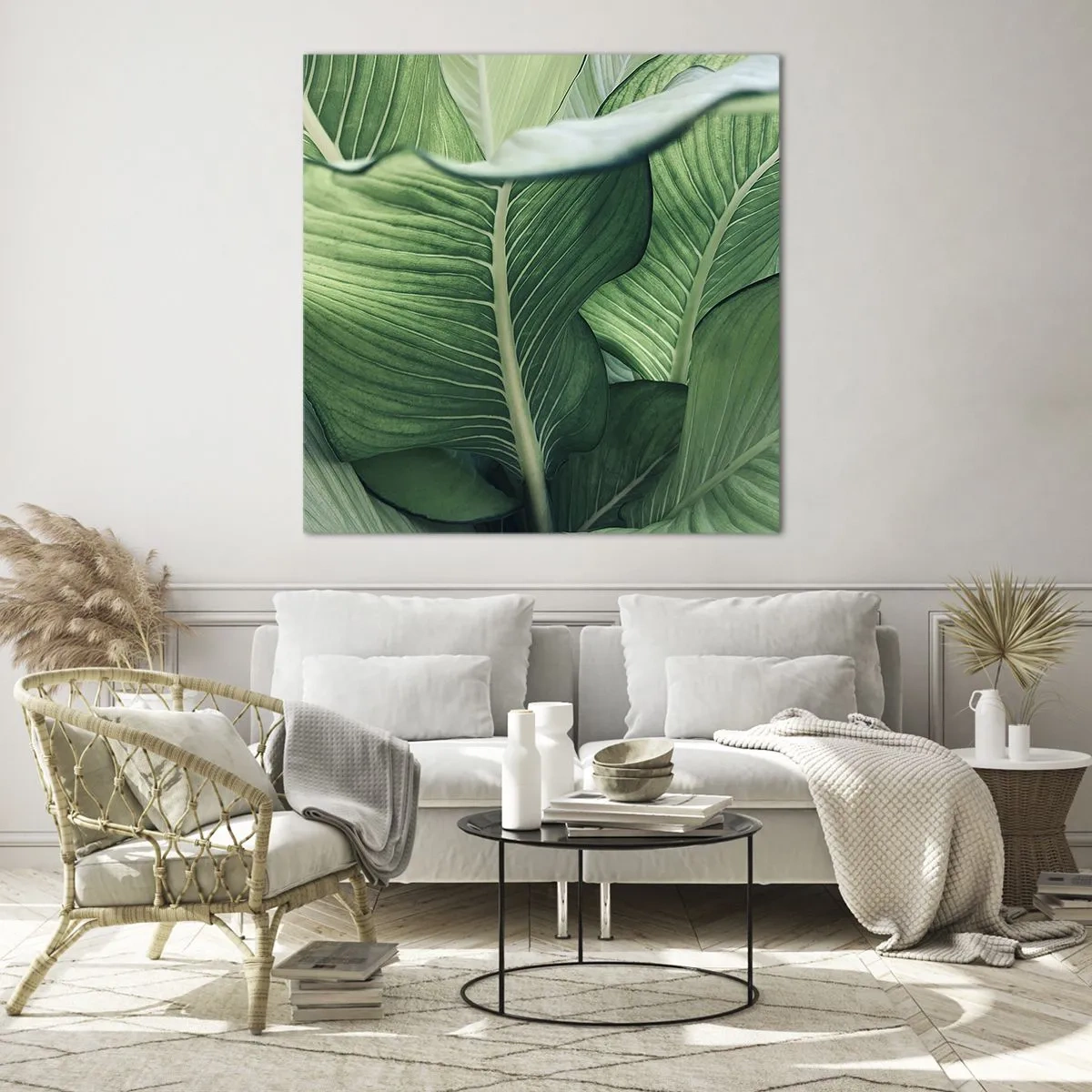 Impression sur verre - Image sur verre - Une vie intensément verte - 40x40 cm