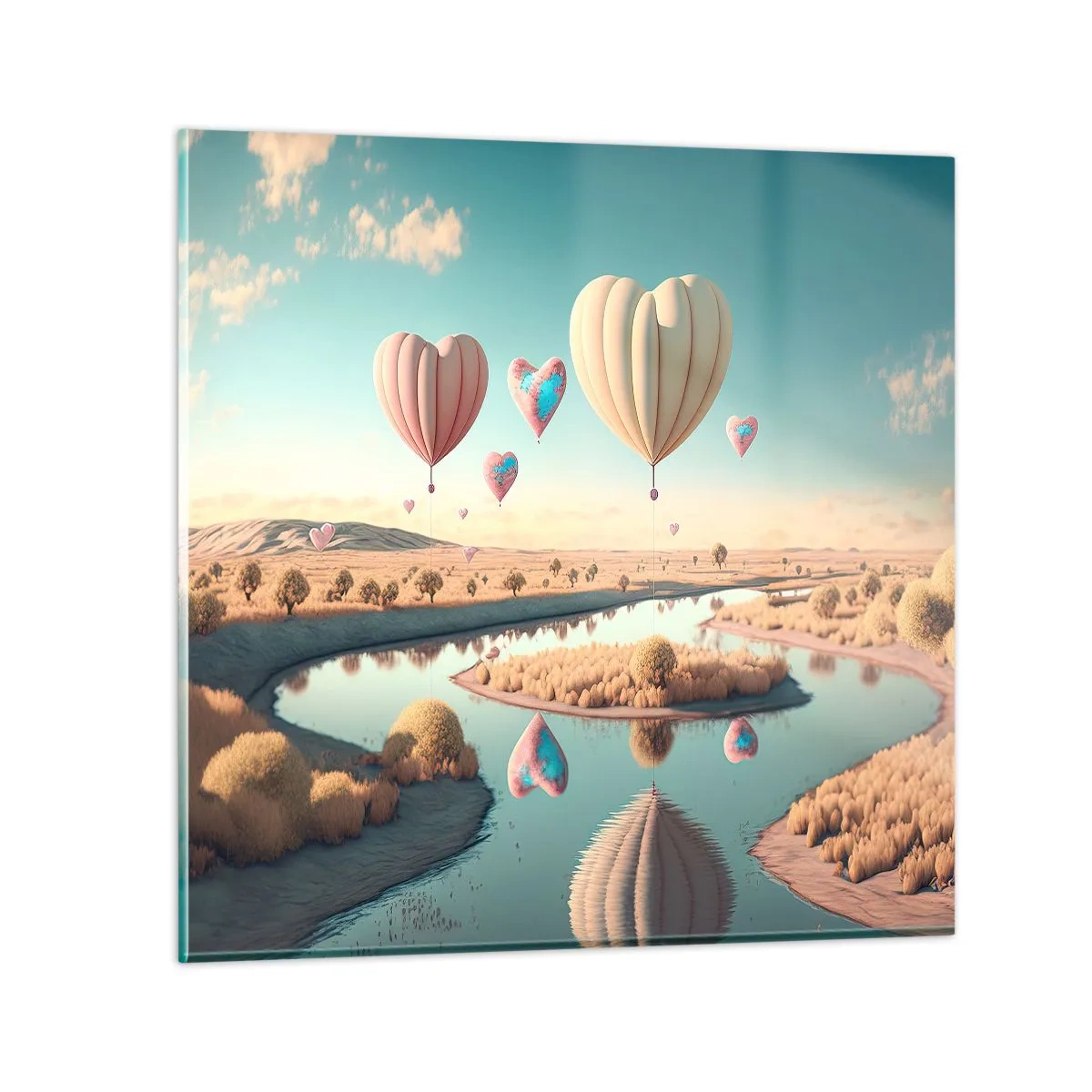 Impression sur verre - Image sur verre - L'amour te permet de t'élever - 70x70 cm