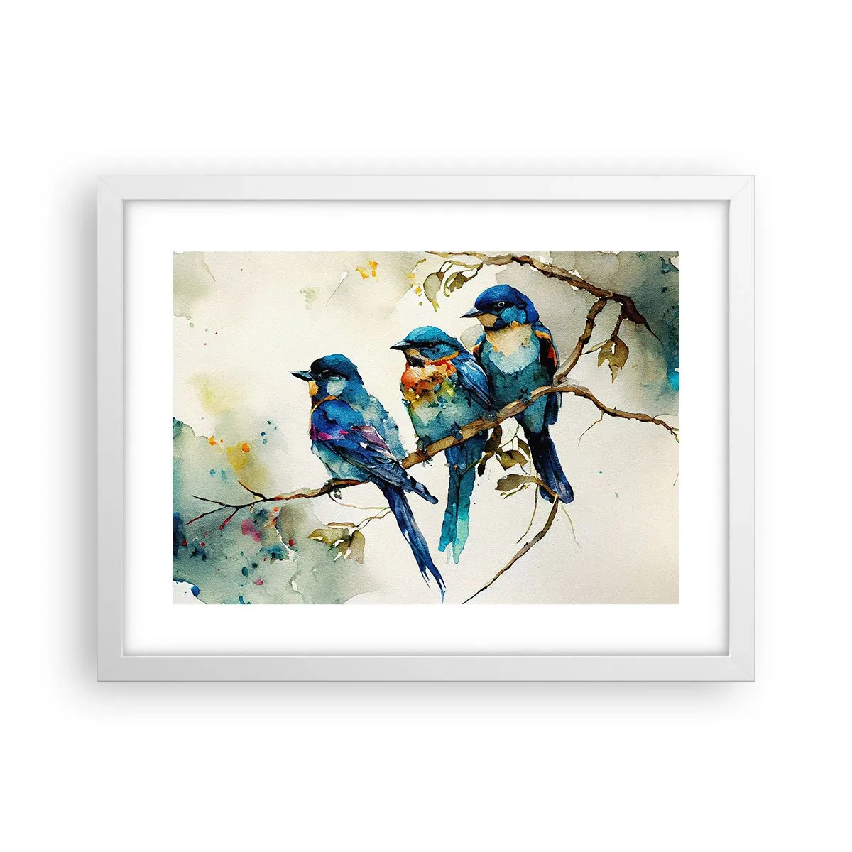 Affiche dans un cadre blanc - Poster - A-t-il été offensé ? - 40x30 cm