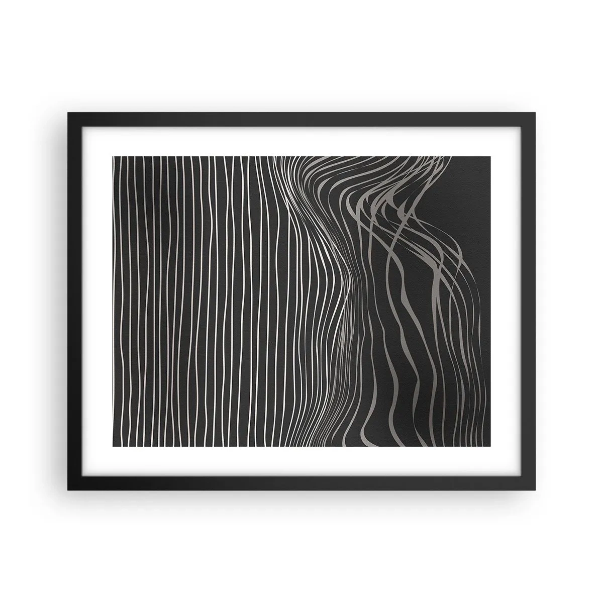 Affiche dans un cadre noir - Poster - Rythme et accent - 50x40 cm