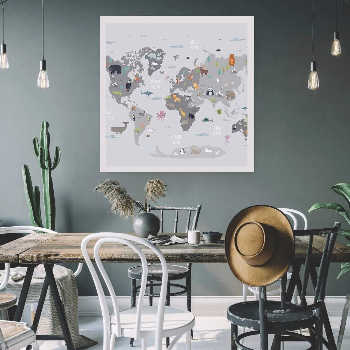 Affiche - Poster - Dis-moi d'où tu viens... - 60x60 cm