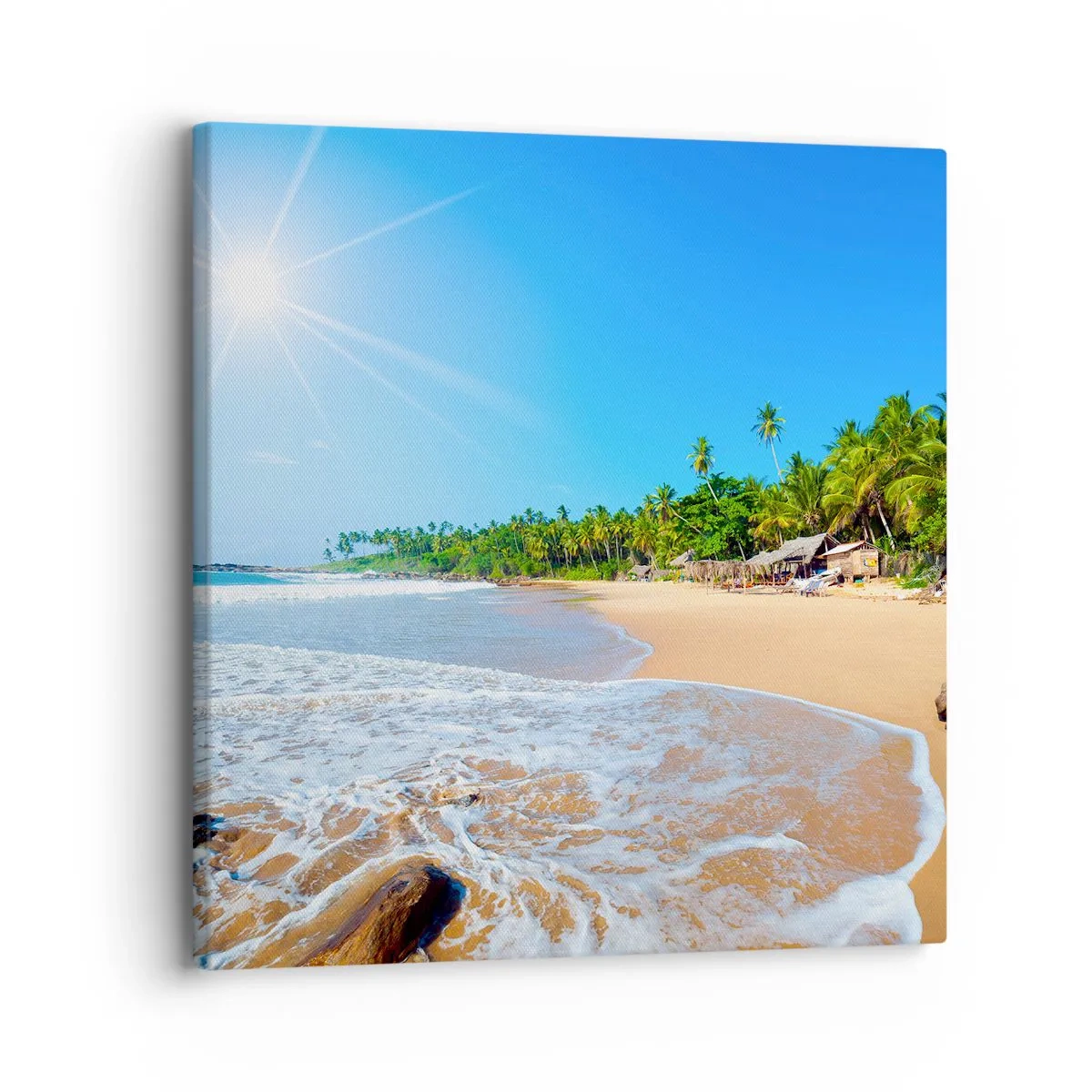 Impression sur toile - Image sur toile - Un endroit exotique pour vous - 30x30 cm