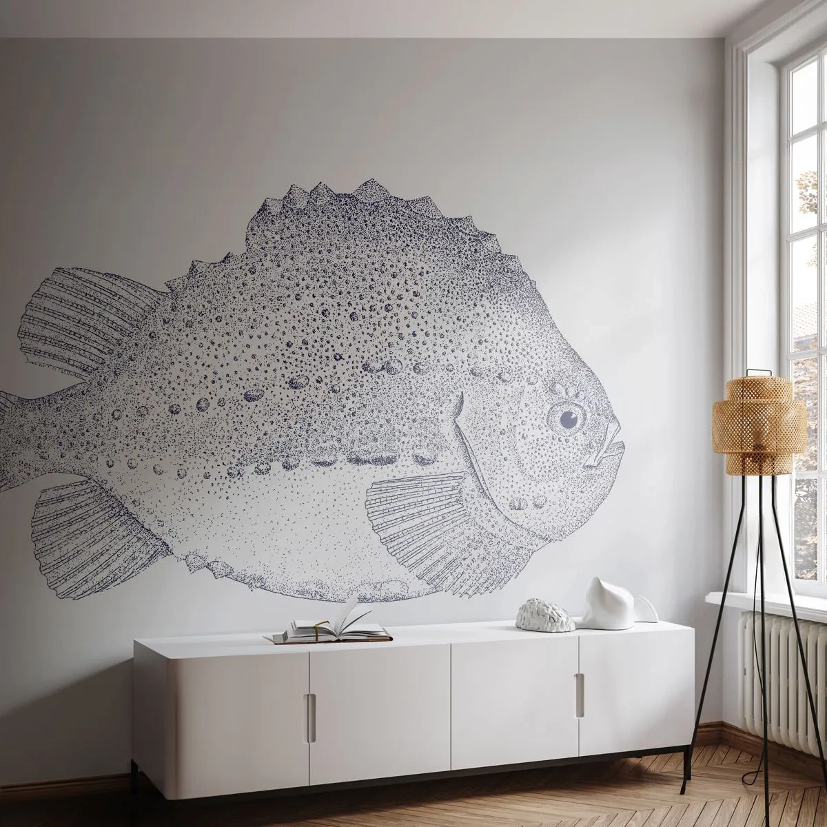 Papier Peint Photo Standard Eco - Pour l'album du naturaliste - Poisson, Maritime, Océan - 200x140 cm