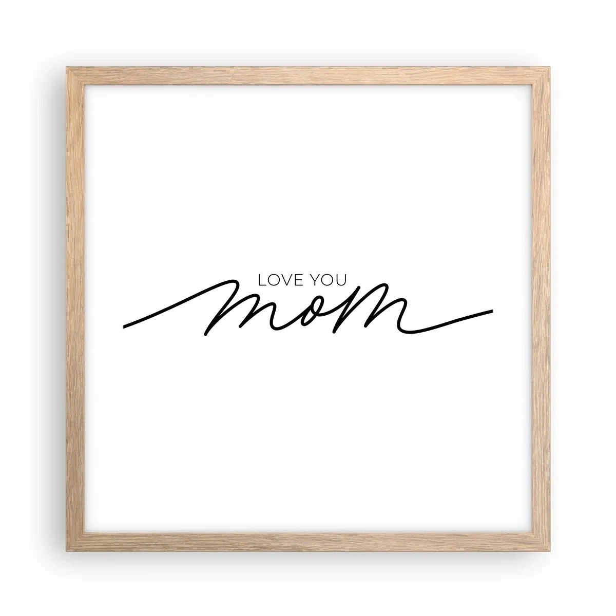 Affiche dans un chêne clair - Poster - Grand chamboulement - 40x40 cm