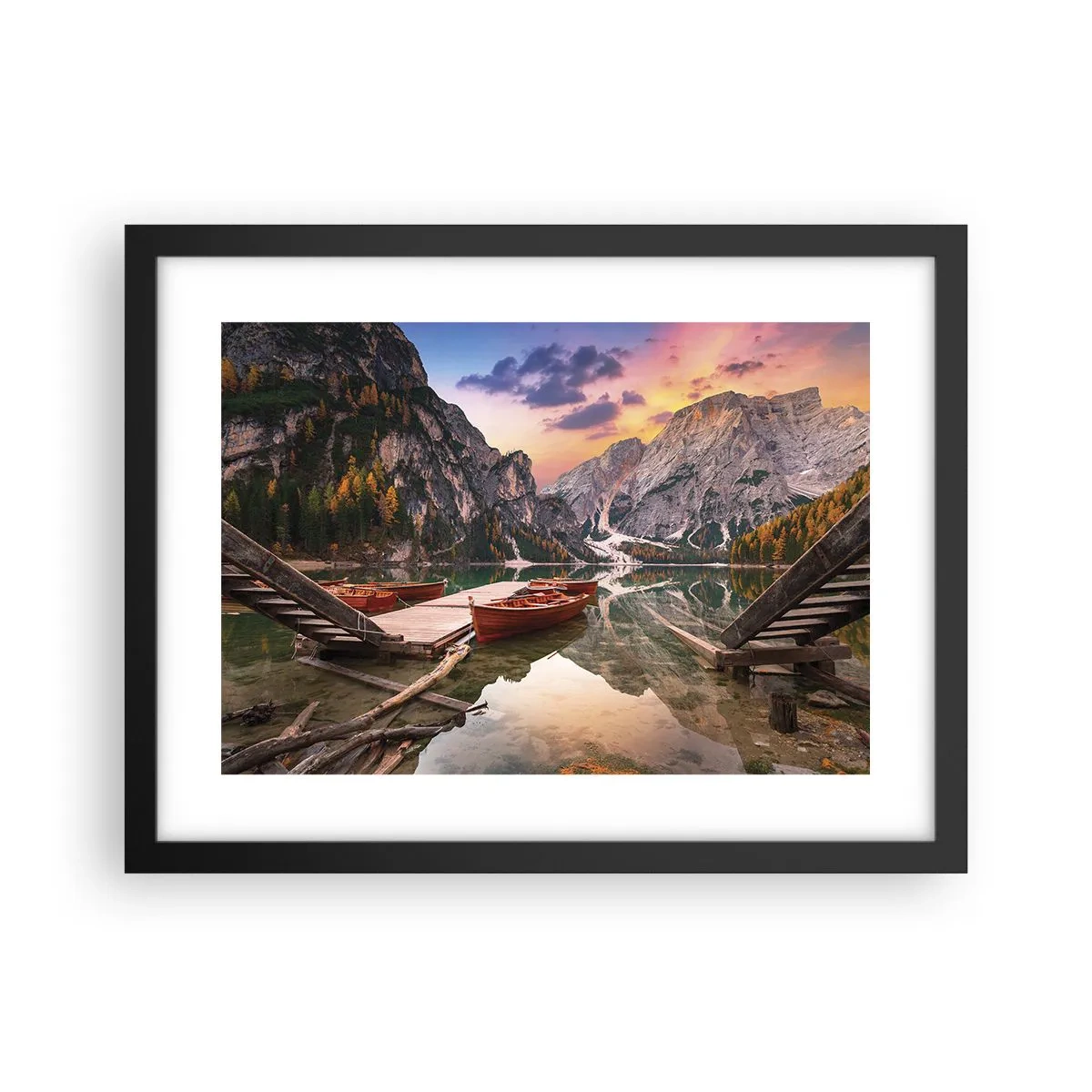 Affiche dans un cadre noir - Poster - Promesse du jour - 40x30 cm