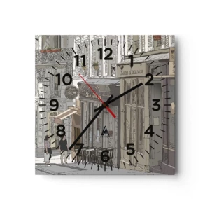 Horloge murale - Pendule murale - Joie de la ville - 40x40 cm