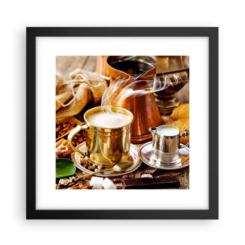 Affiche dans un cadre noir - Poster - Bonne journée! - 30x30 cm