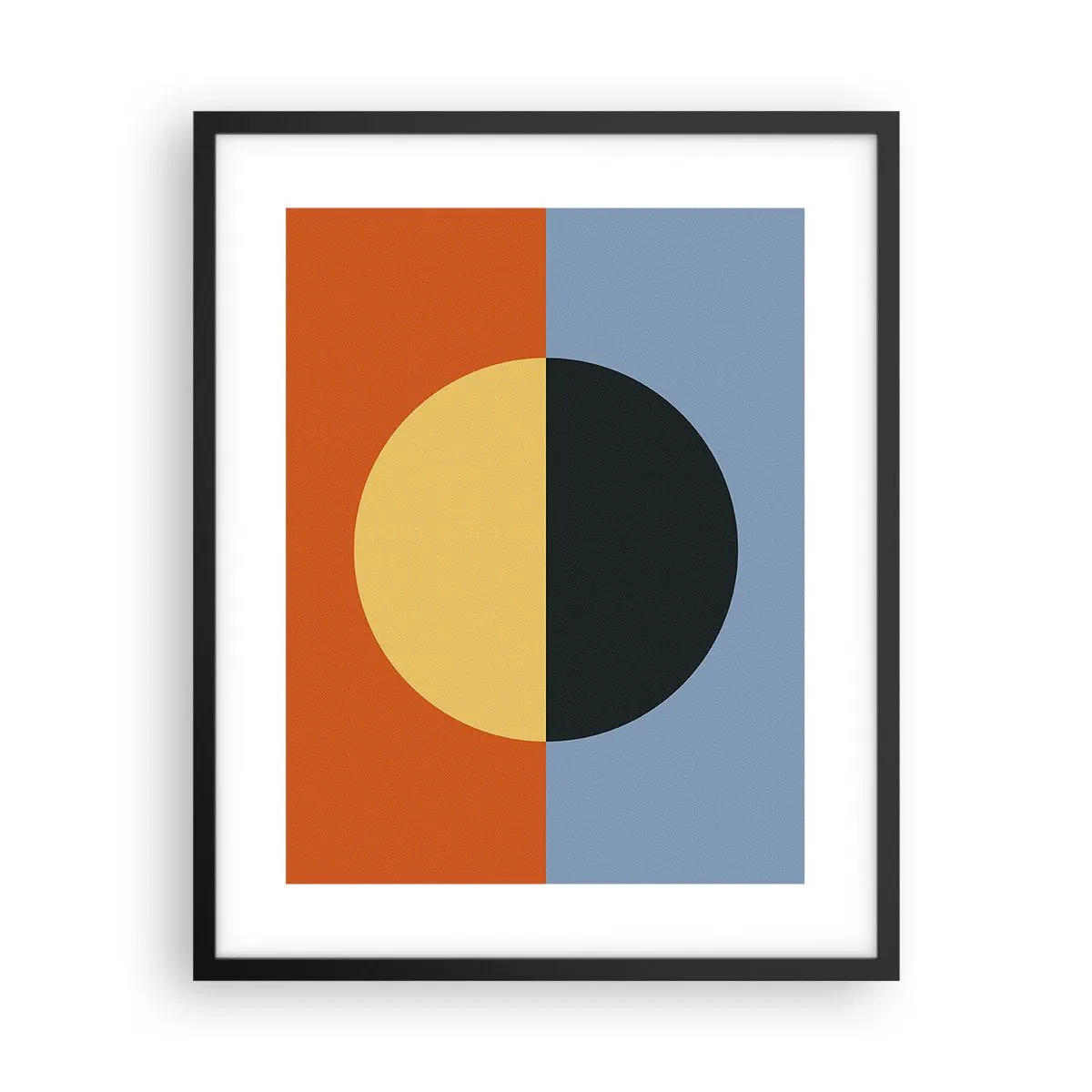 Affiche dans un cadre noir - Poster - Composition de chaleur et de fraîcheur - 40x50 cm