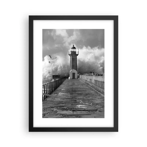 Affiche dans un cadre noir - Poster - Sans peur - 30x40 cm