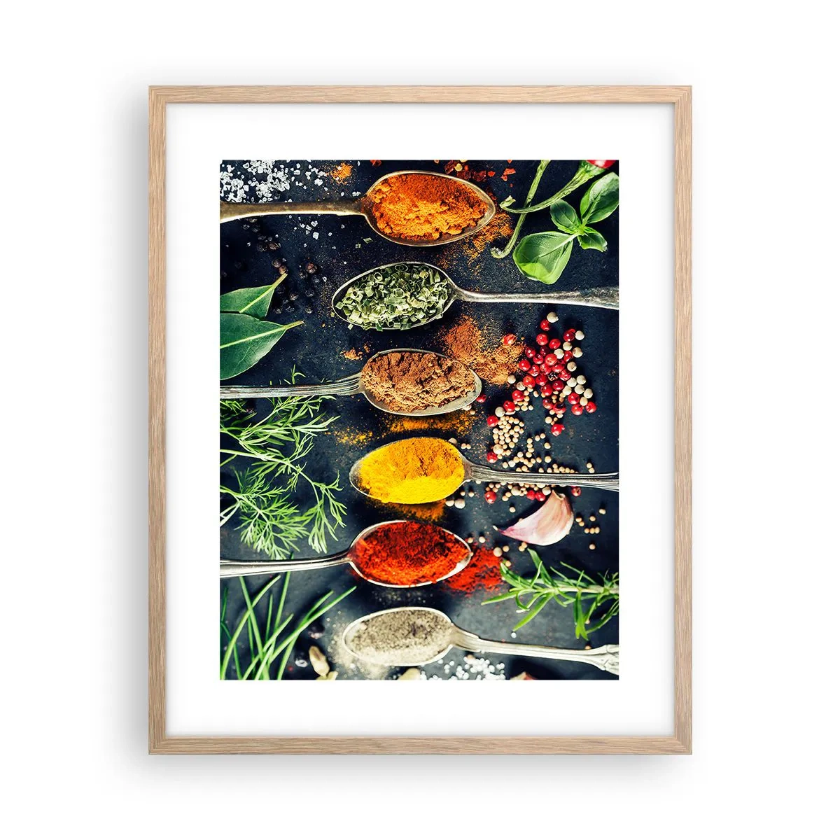 Affiche dans un chêne clair - Poster - Magie culinaire - 40x50 cm