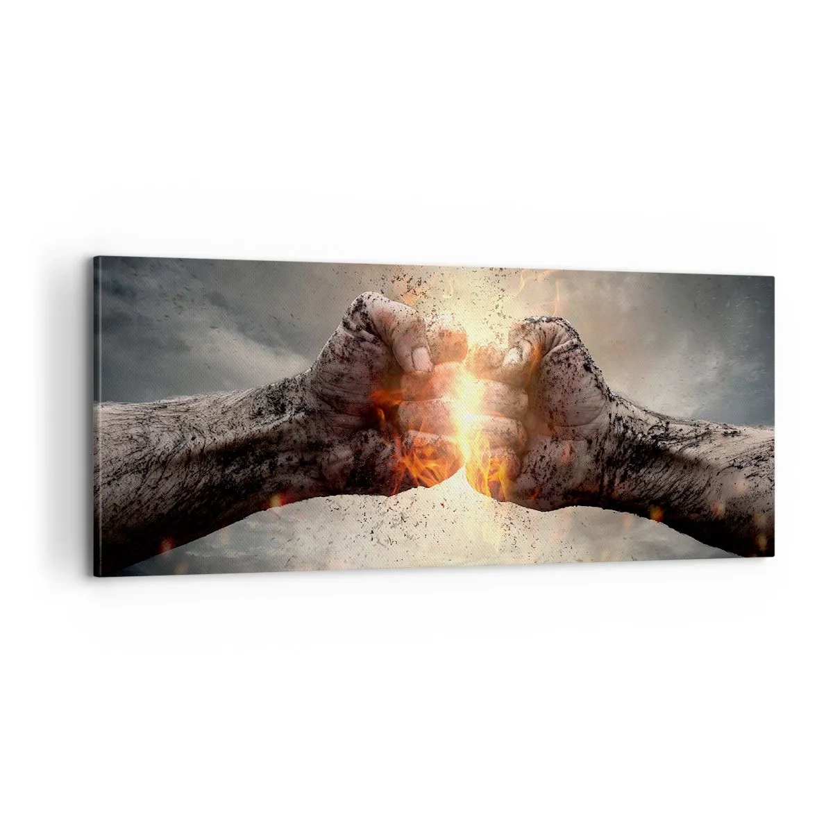 Impression sur toile - Image sur toile - Lève-toi pour le combat - 100x40 cm