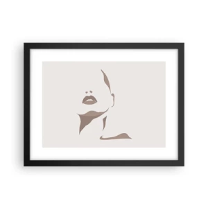 Affiche dans un cadre noir - Poster - Fait de lumière et d'ombre - 40x30 cm
