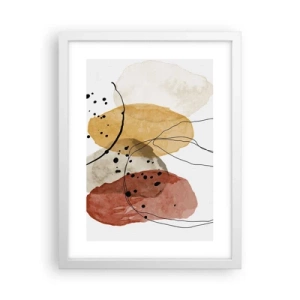 Affiche dans un cadre blanc - Poster - Léger et transparent comme l'air - 30x40 cm