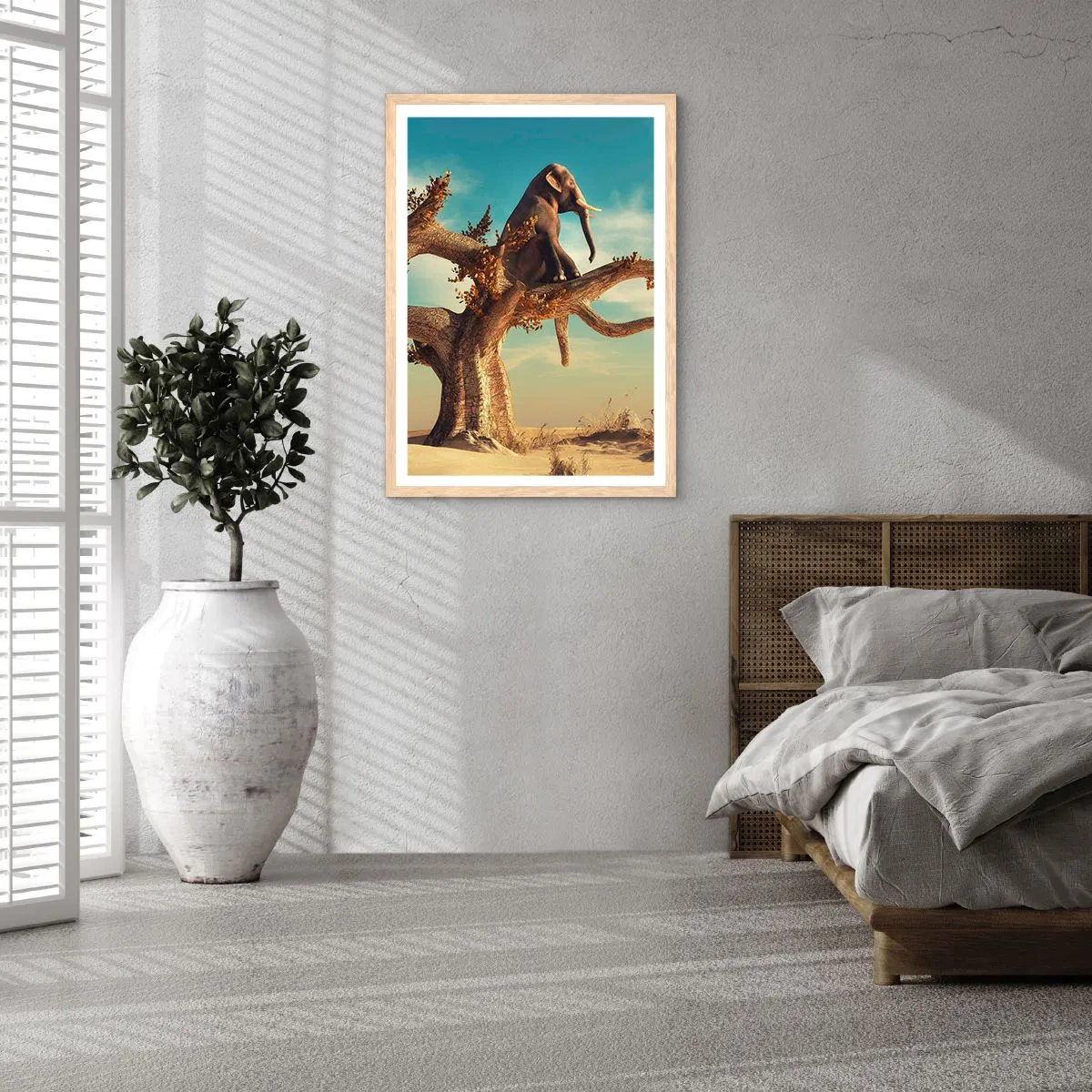 Affiche dans un chêne clair - Poster - Nouveau point de vue - 30x40 cm