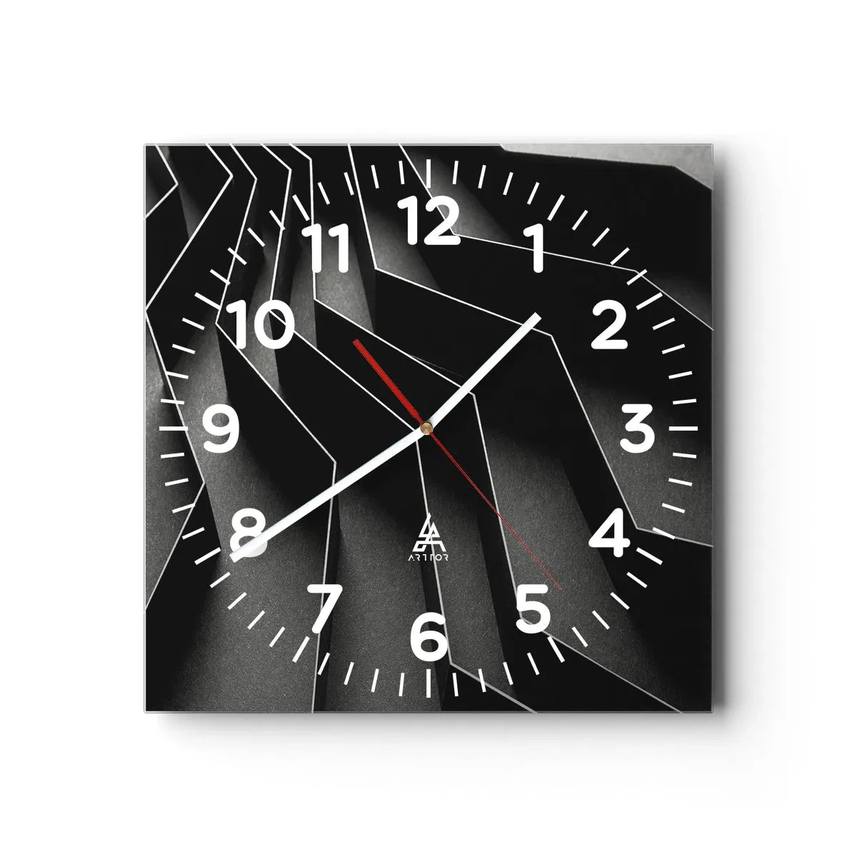 Horloge murale - Pendule murale - Ordre spatial - 40x40 cm