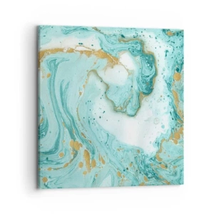 Impression sur toile - Image sur toile - Sous la grande vague de l'ère Edo - 70x70 cm