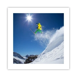 Affiche - Poster - Danse avec les montagnes - 40x40 cm