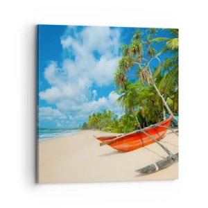 Impression sur toile - Image sur toile - Le charme des tropiques - 70x70 cm