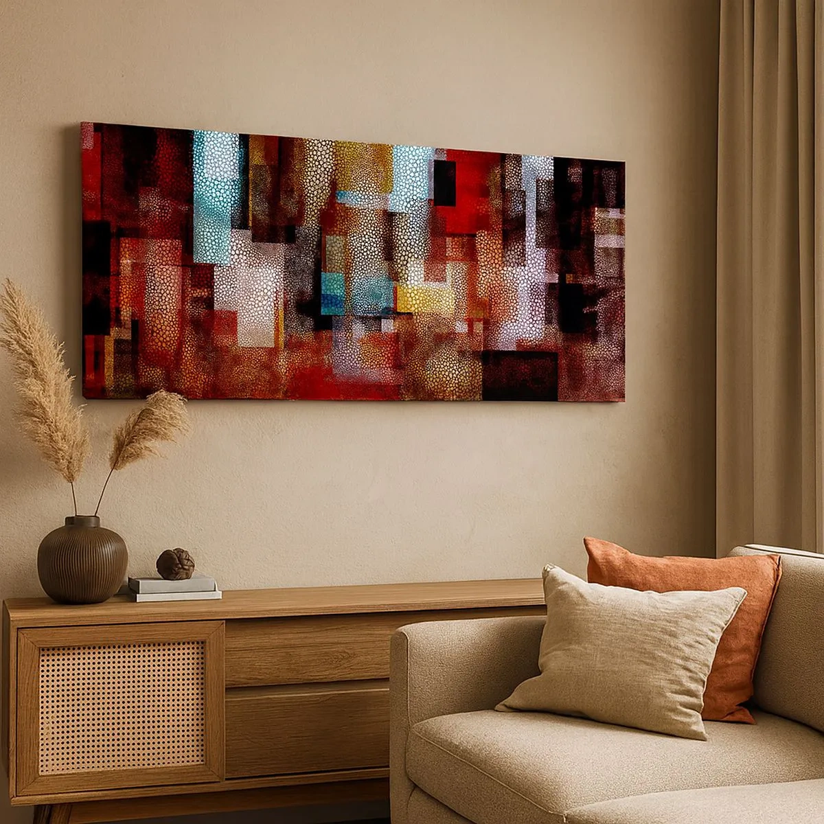 Impression sur toile - Image sur toile - Mélange de confusions - 100x40 cm