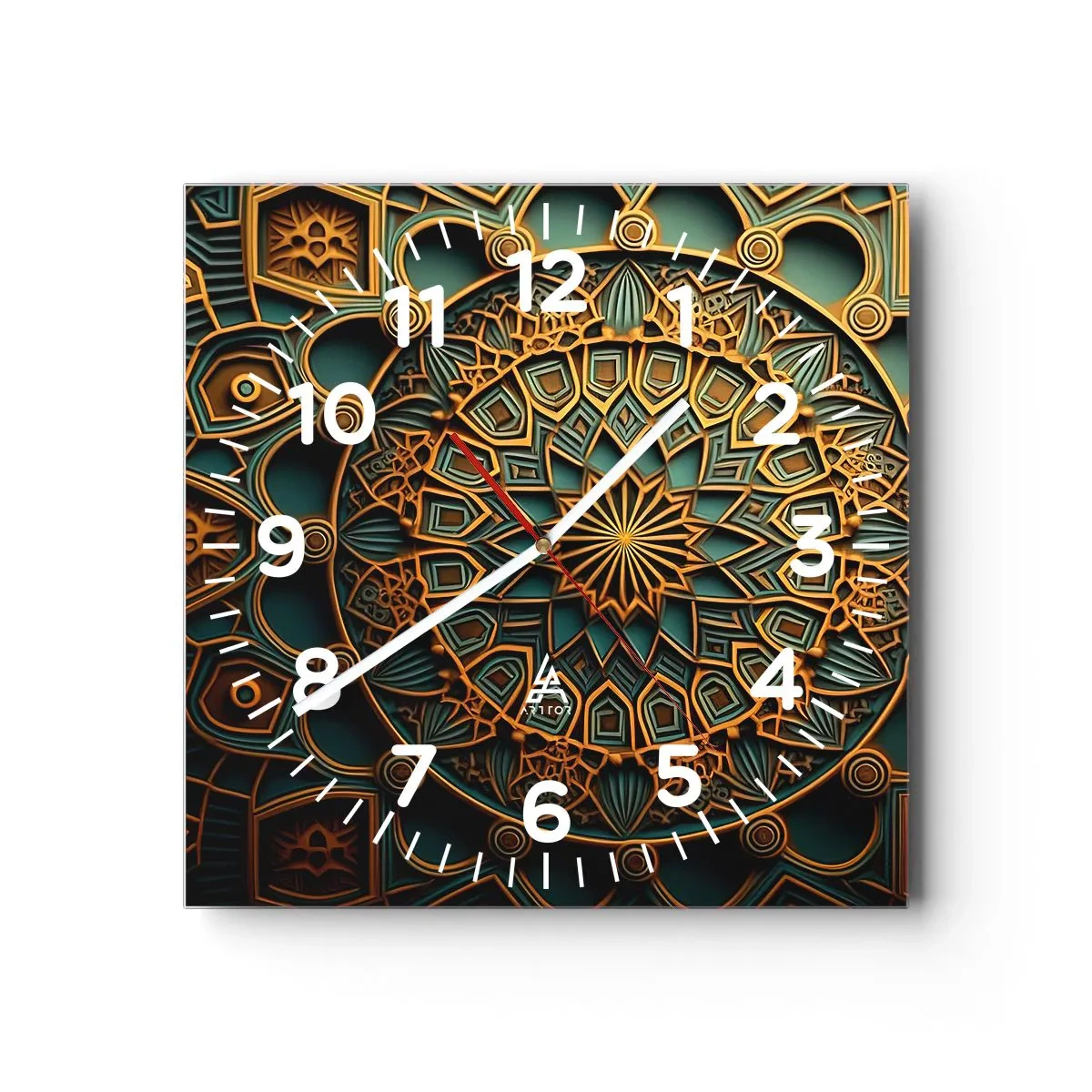 Horloge murale - Pendule murale - Dans une ambiance arabe - 30x30 cm
