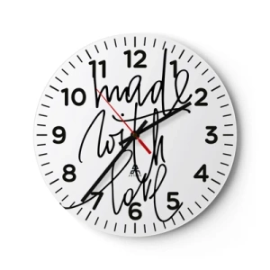Horloge murale - Pendule murale - La meilleure marque - 30x30 cm