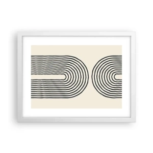 Affiche dans un cadre blanc - Poster - Dans un instant... - 40x30 cm