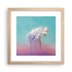 Affiche dans un chêne clair - Poster - Le monde souterrain des fleurs - 30x30 cm