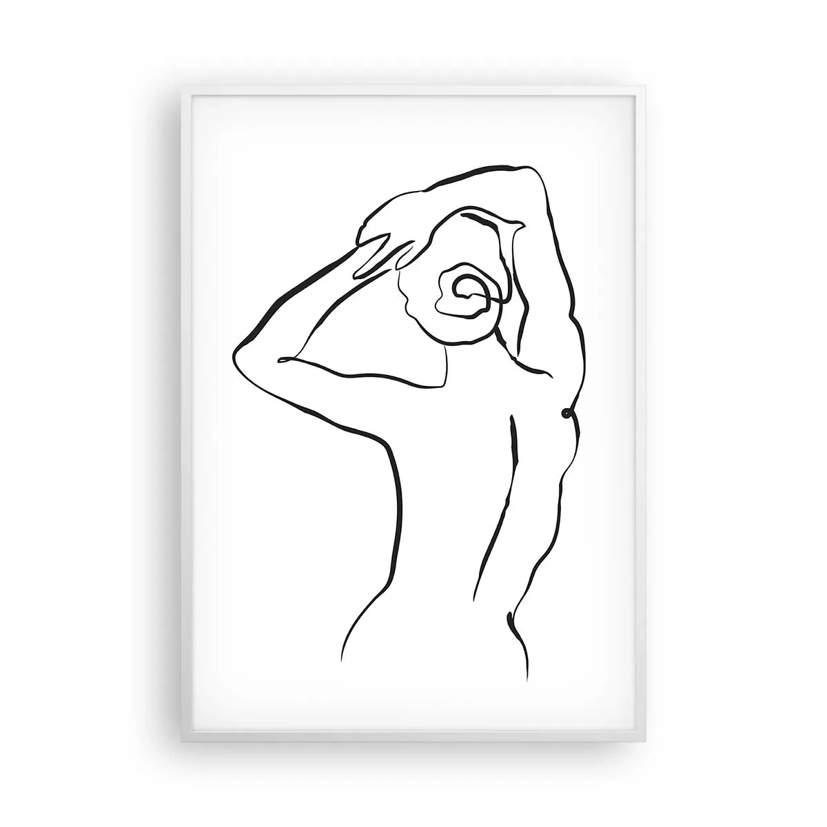 Affiche dans un cadre blanc - Poster - Action matinale - 70x100 cm