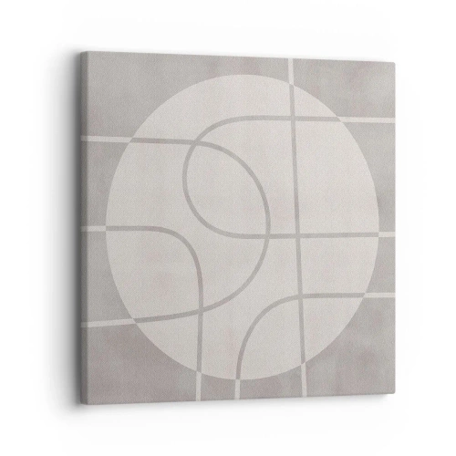 Impression sur toile - Image sur toile - Circulaire et tout droit - 30x30 cm