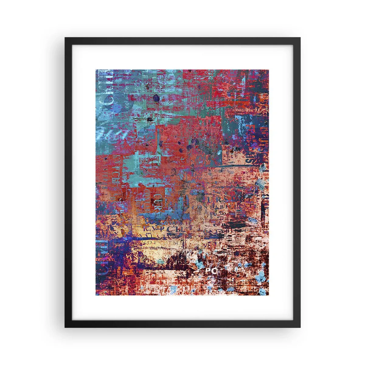 Affiche dans un cadre noir - Poster - Mémoire et oubli - 40x50 cm