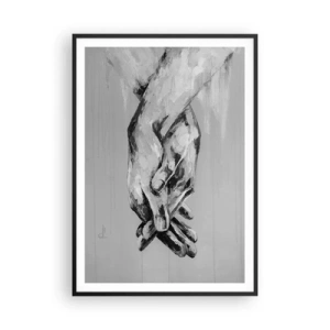 Affiche dans un cadre noir - Poster - Début... - 70x100 cm