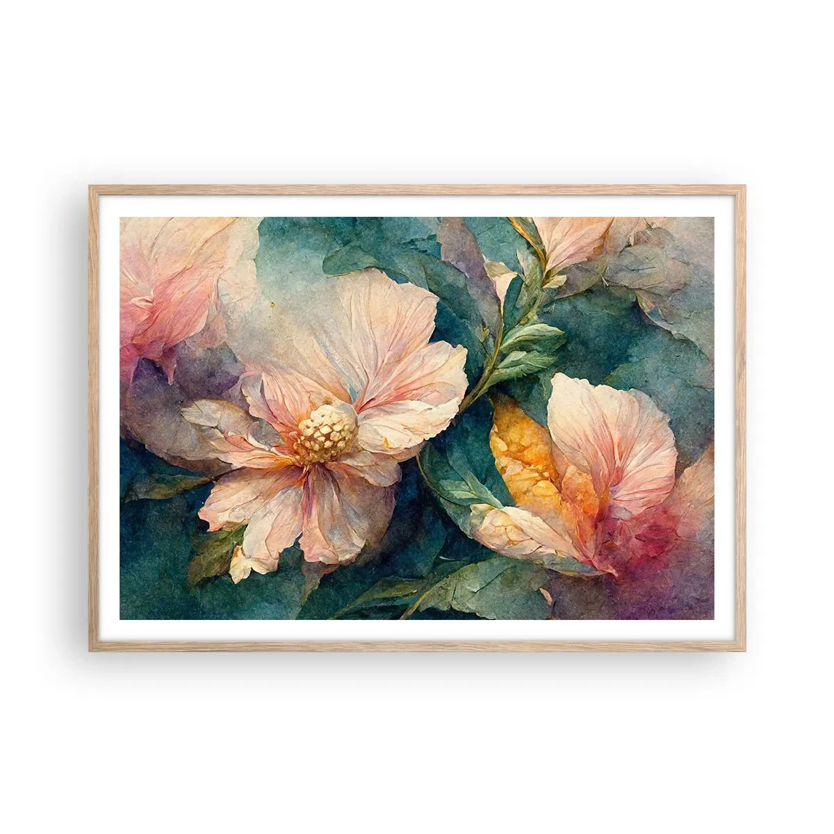 Affiche dans un chêne clair - Poster - Uniquement de la subtilité - 100x70 cm