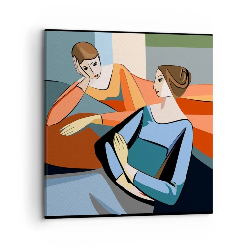 Impression sur toile - Image sur toile - Un moment de confiance - 70x70 cm