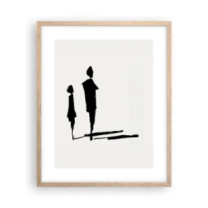 Affiche dans un chêne clair - Poster - Êtes-vous sûr qu'ils sont ensemble ? - 40x50 cm