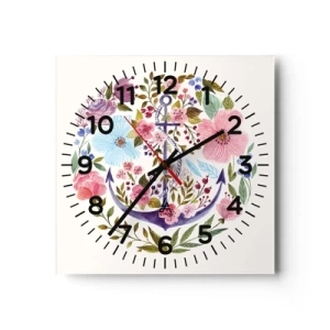 Horloge murale - Pendule murale - Le beau rêve du marin - 30x30 cm