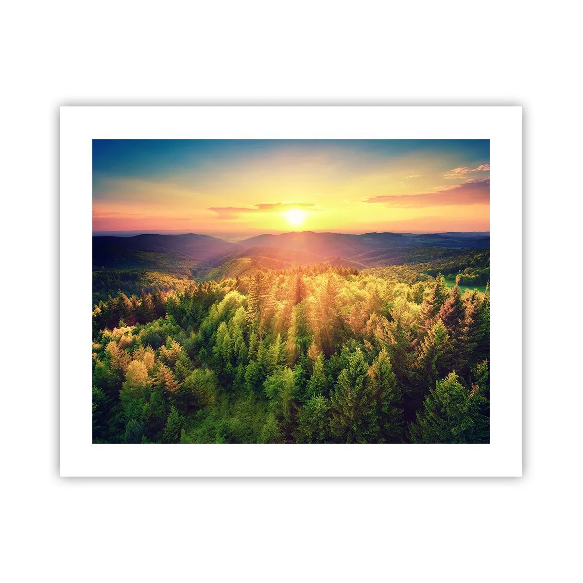 Affiche - Poster - Monts et sommets - 50x40 cm
