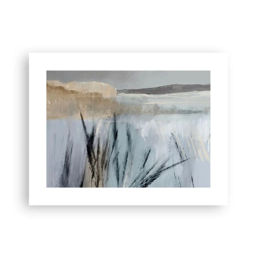 Affiche - Poster - Champs d'hiver - 40x30 cm