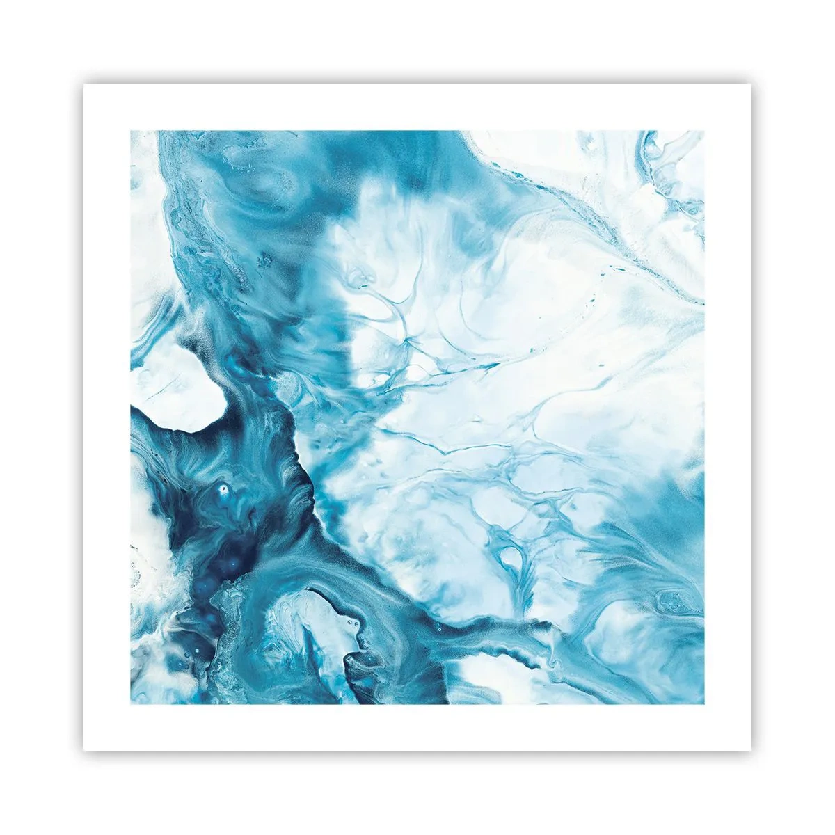Affiche - Poster - Concert de bleu - 50x50 cm