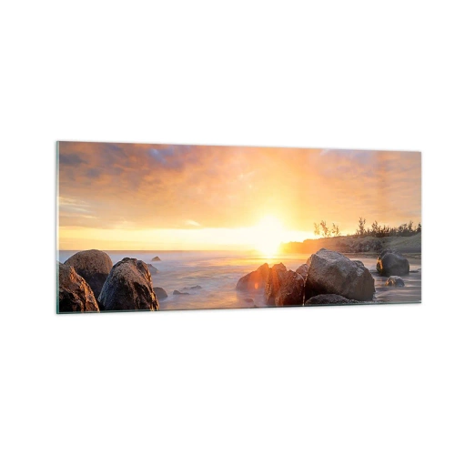 Impression sur verre - Image sur verre - Brise lumineuse du soir - 100x40 cm