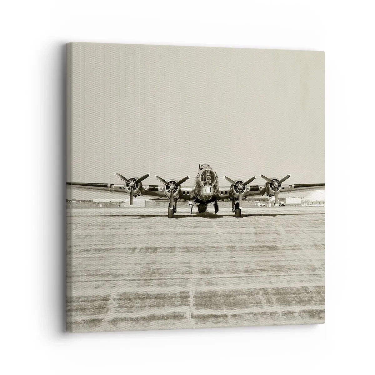 Impression sur toile - Image sur toile - Toujours prêt! - 30x30 cm