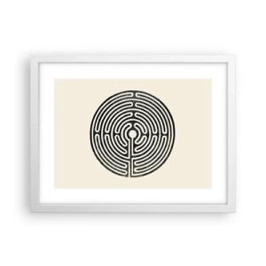 Affiche dans un cadre blanc - Poster - Ordre mystérieux - 40x30 cm