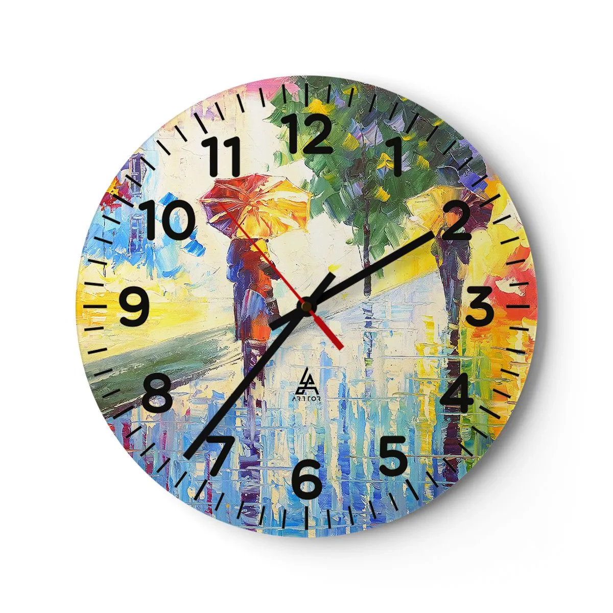Horloge murale - Pendule murale - Et tout est clair - 30x30 cm
